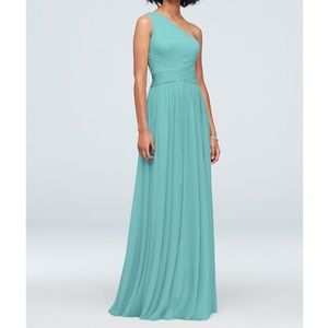 David’s Bridal Bridesmaids Dress in the color Spa